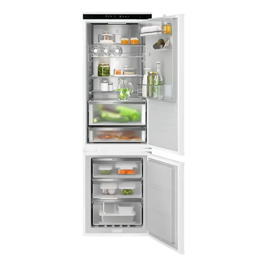 Integreeritav NoFrost külmik-sügavkülmik Wi-Fi ja Multichill 0°C sahtliga Electrolux ENV9MC18S, 55 cm, 180 cm, 165/62 L, C energiaklass, LED-valgustus, liughinged – 3