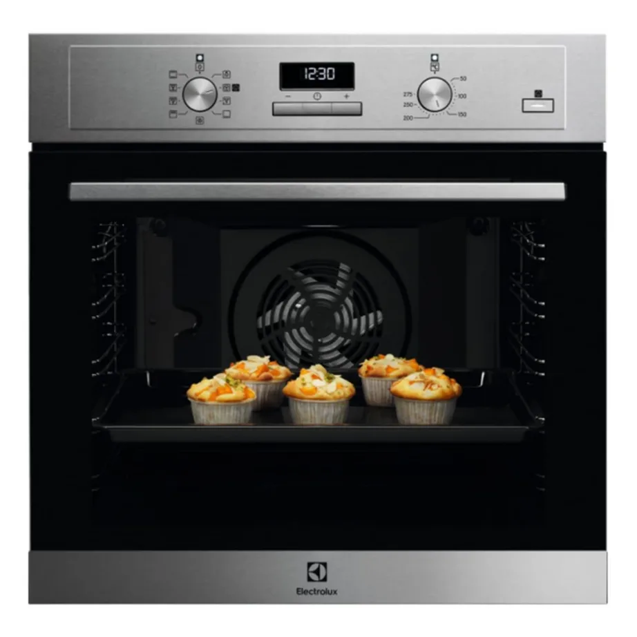 Integreeritav aurufunktsiooniga elektriahi SteamBake, AquaClean puhastusega ELECTROLUX EOD3H70X, 72 l, konvektsioon, A energiaklass, 60 cm, roostevaba teras, LED-taimer, teleskoopsiinid, pehme sulgumine