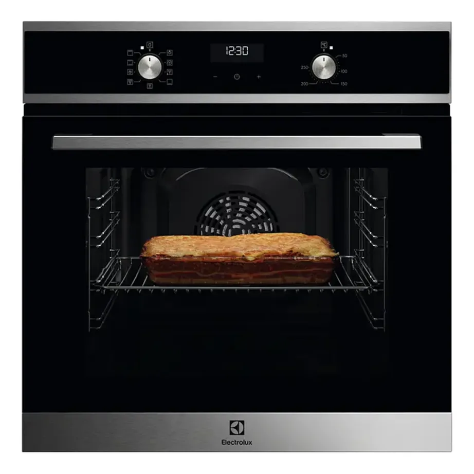 Integreeritav pöördõhuga elektriahi AquaClean puhastusega ELECTROLUX EOF5H50BX, 65 l, A energiaklass, 60 cm, 8 funktsiooni, grill, 1-tasemel teleskoopsiinid, LED taimer, roostevaba teras/must – 2