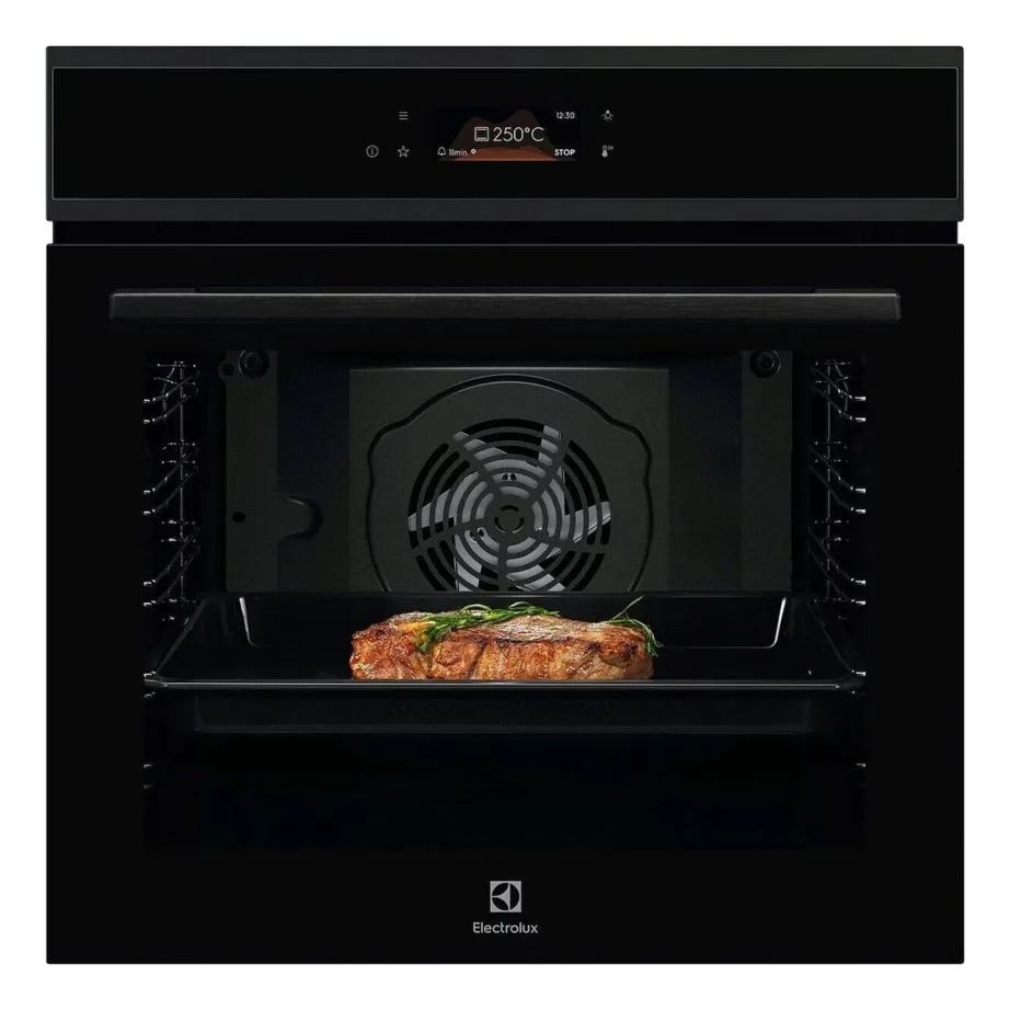 Integreeritav elektriahi AquaCleaniga ELECTROLUX EOF8H39H, 60 cm, 72 l, A+, EXCite TFT puuteekraan, konvektsioon, 17 küpsetusrežiimi, 99 automaatprogrammi, tume roostevaba/must