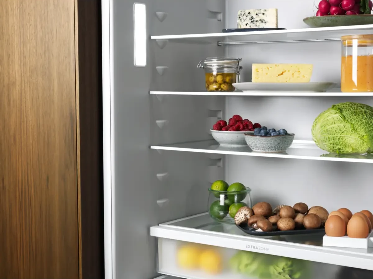 Electrolux külmiku sisemus taaskasutatud plastist osadega