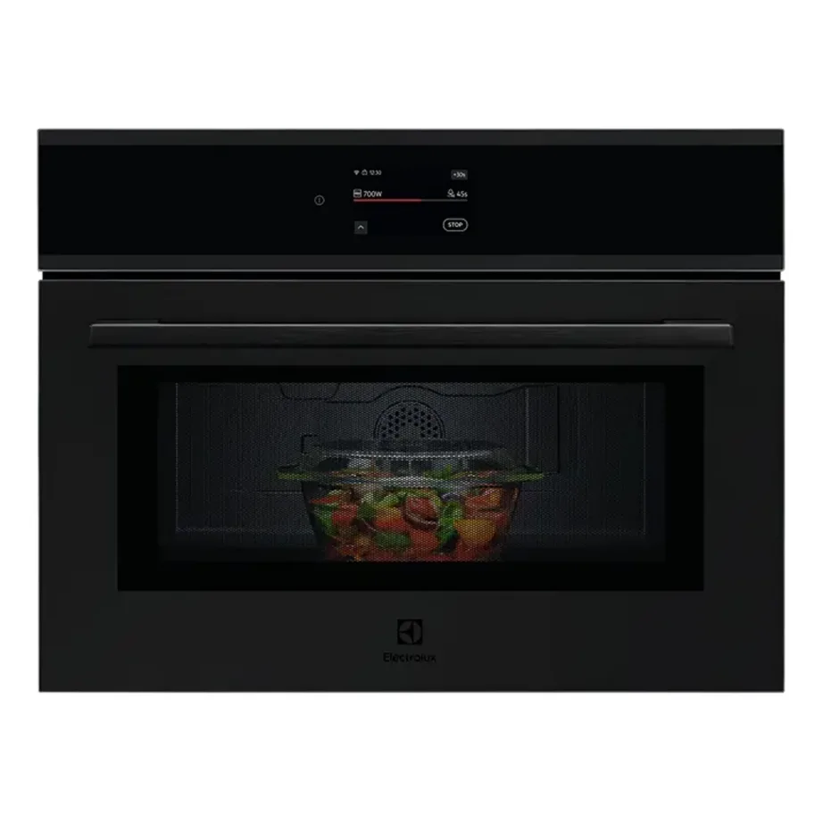 Integreeritav mikrolaineahi grilliga Electrolux EVM9E2XT, 44 l, 1000 W, 1200 W grill, konvektsioon, Wi-Fi, inverter, puutetundlik ekraan, must matt, paigaldus 45x56x55 cm – 3