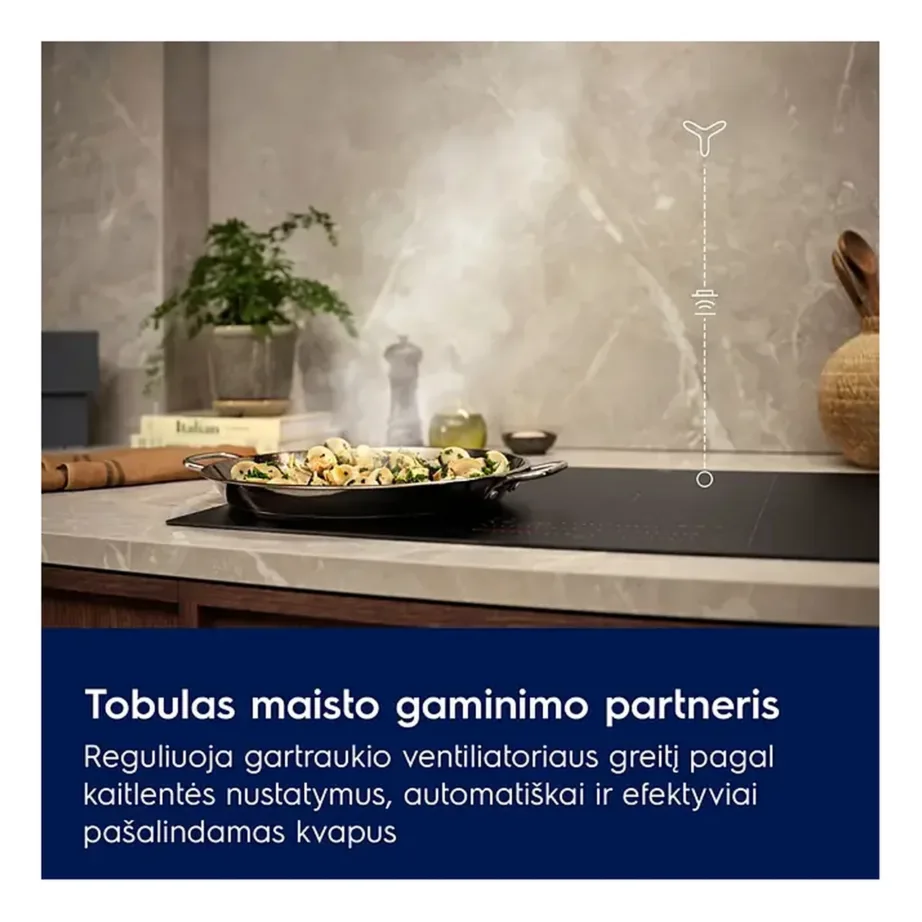 Integreeritav Hob2Hood õhupuhasti Electrolux KFG726R, 60 cm, mitte-väljatõmmatav, kanaliga ühendatav, 700 m3/h, perimeeterimemine, LED-valgustus, energiaklass A, must – 7