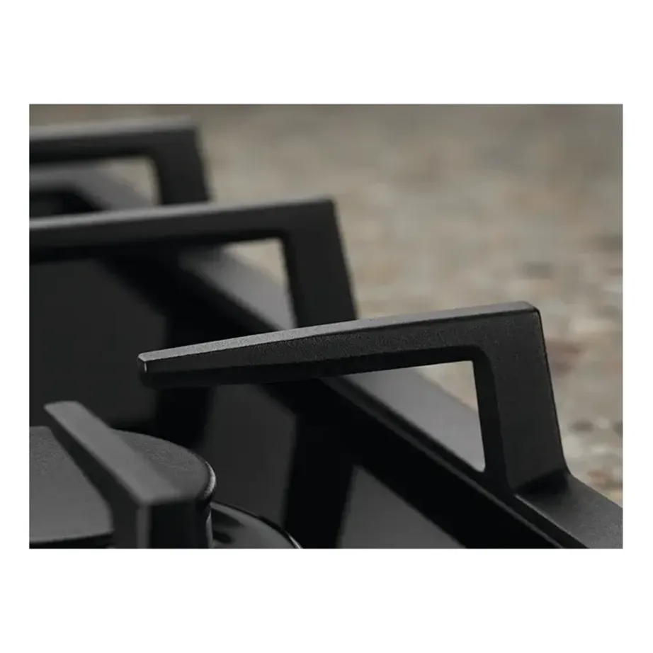 Gaasipliidiplaat karastatud klaaspinnaga ELECTROLUX KGG6456K, 60 cm, 4 põletit, WOK-põleti, malmist pannitoed, must, elektrisüüde, 8900 W – 5