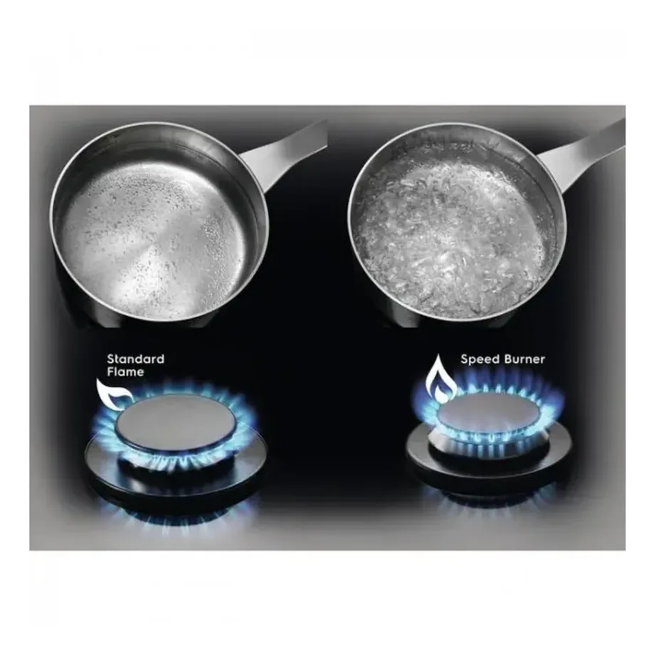 60 cm gaasipliidiplaat roostevabast terasest ELECTROLUX KGS6426SX, 4 keeduala, malmist pannitoed, nupust süüde, gaasiohutus, 7800 W – 7