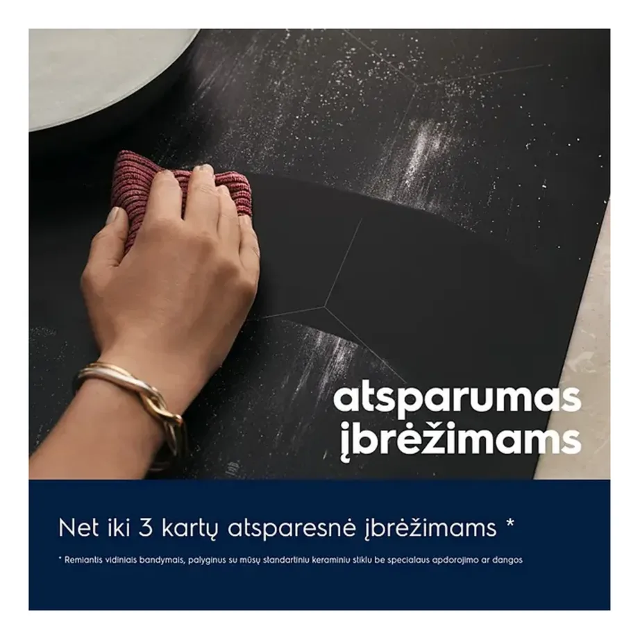 Integreeritav induktsioonpliidiplaat Bridge- ja Hob2Hood-funktsiooniga ELECTROLUX KIV63443CT, 60 cm, 4 keeduala, SaphirMatt matt must klaas, puutejuhtimine Slider, 7200 W, raamita – 5