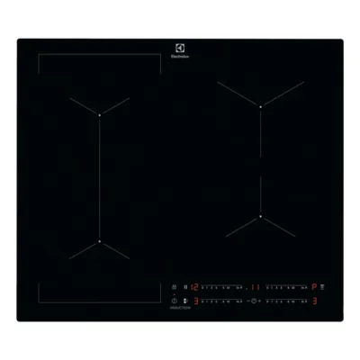 60 cm induktsioonpliidiplaat Bridge-ala ja Hob2Hoodiga ELECTROLUX KIV634I, 4 keeduala, puutetundlik slider-juhtimine,