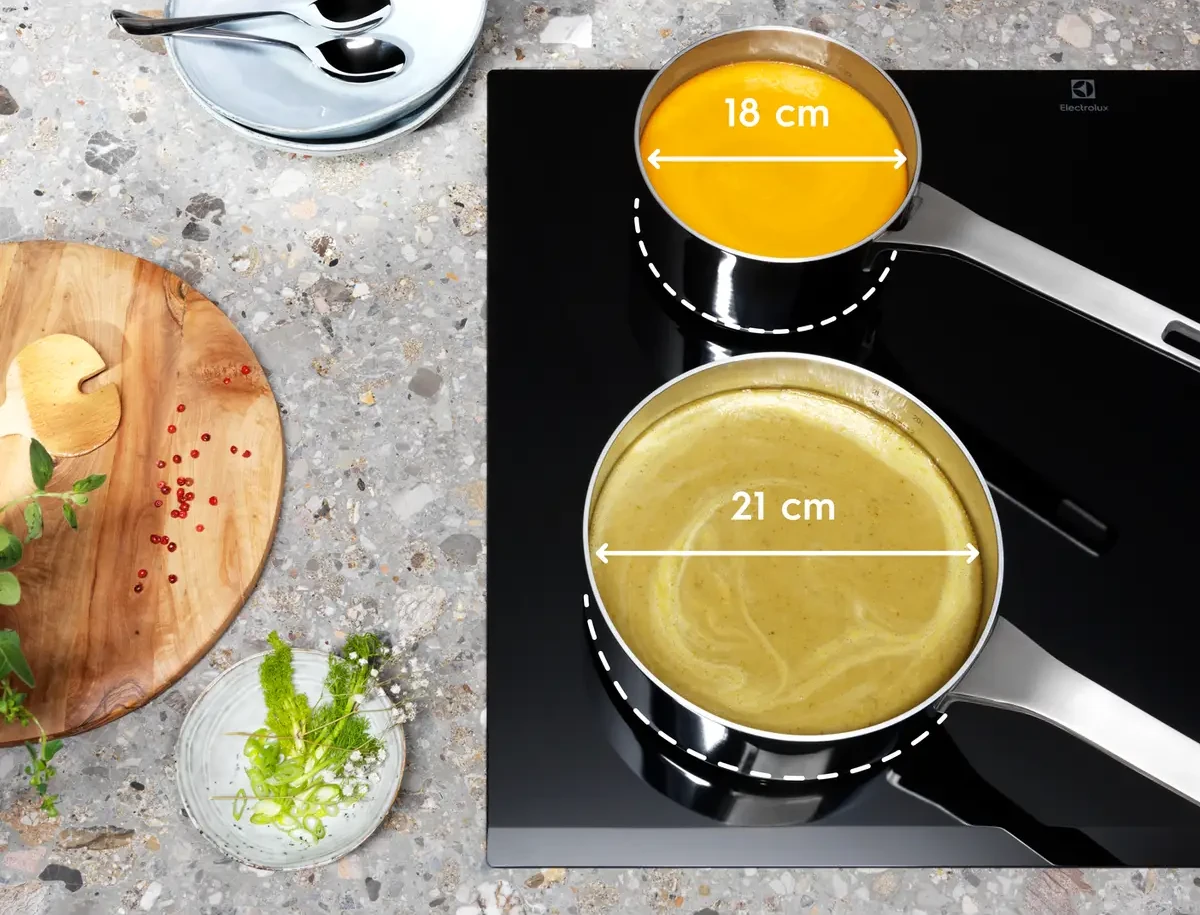 Electrolux KIV634I Infinite keedualad kohanduvad poti ja panni suurusega