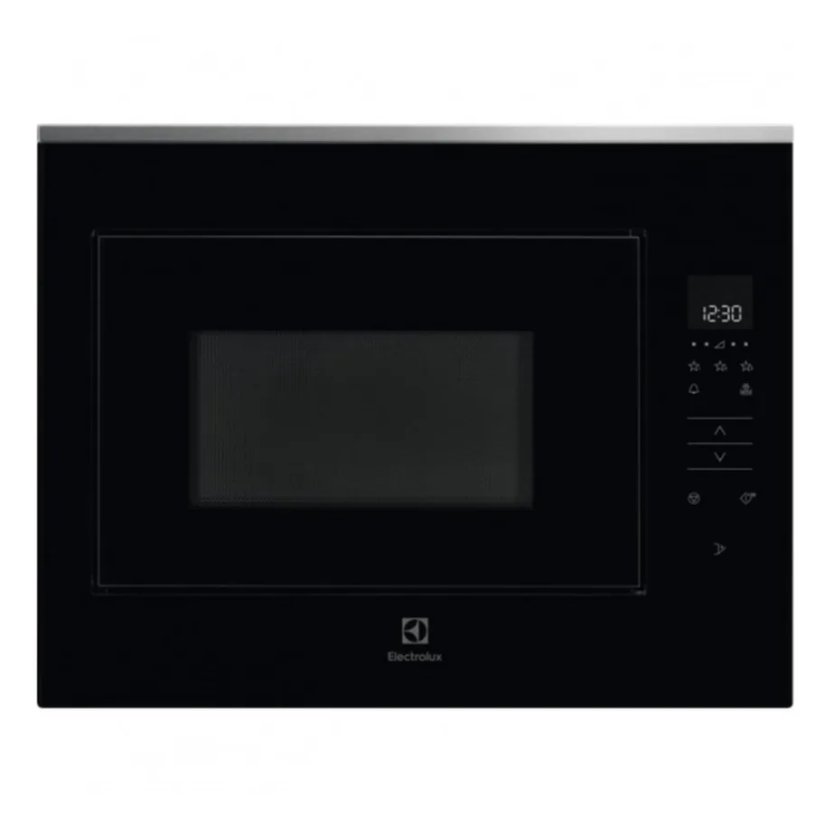 Integreeritav mikrolaineahi 26 l 900 W ELECTROLUX KMFE264TEX, puutetundlik LCD-juhtimine, roostevaba/must, ilma grillita, paigaldus 45x56x50 cm