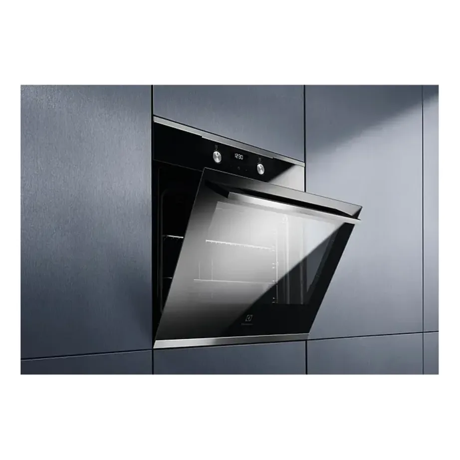 Integreeritav aurufunktsiooniga elektriahi ELECTROLUX KOD5H70BX, 65 l, SteamBake, AquaClean, pöördõhk, A-klassi, 60 cm, roostevaba must, teleskoopsiinid – 2