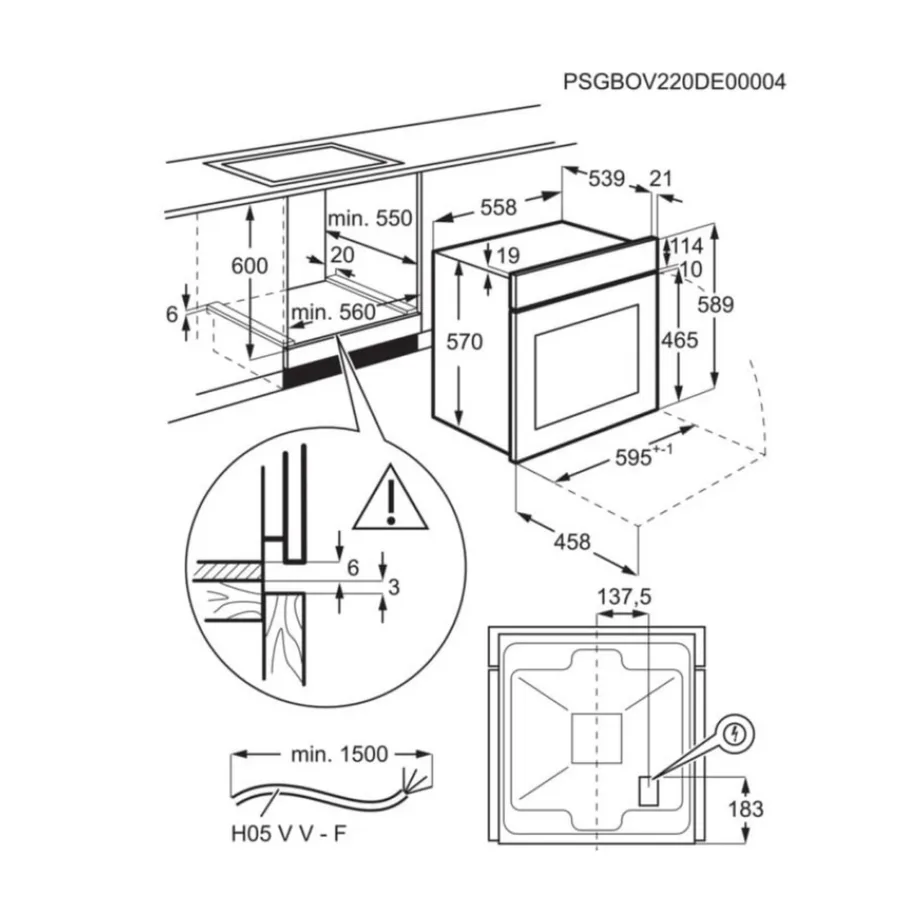 Pürolüütiline integreeritav ahi pöördõhuga ELECTROLUX KOFDP46BK, 65 l, A+, 60 cm, must klaaspaneel, LED EXPlore ekraan, 25 autoprogrammi, lapselukk – 3