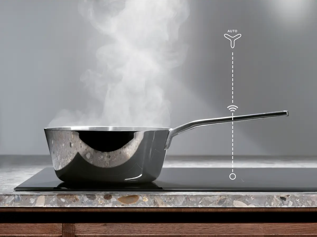 Electrolux LFG716W õhupuhasti Hob2Hood automaatse juhtimise näide