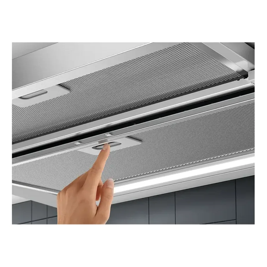 Integreeritav väljatõmmatav õhupuhasti 60 cm ELECTROLUX LFP616X, roostevaba teras, hõbedane, kanaliga ühendatav, LED-valgustus, max õhuhulk 600 m³/h, energiaklass A – 7