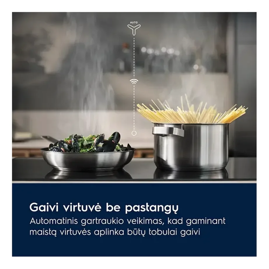 Integreeritav induktsioonpliidiplaat PowerBoost ja Hob2Hood funktsiooniga ELECTROLUX LIR60430, 60 cm, 4 keeduala, puutetundlik juhtimine, 7350 W, must, tasapinnale paigaldus – 3