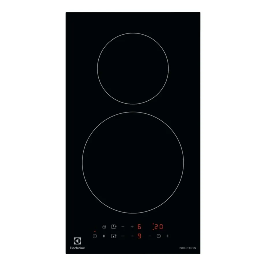 2-tsooniline induktsioonpliidiplaat väikesele köögile ELECTROLUX LIT30230C, 30 cm, 3650 W, vitrokeramika, puutetundlik juhtimine, must, pealtpaigaldus