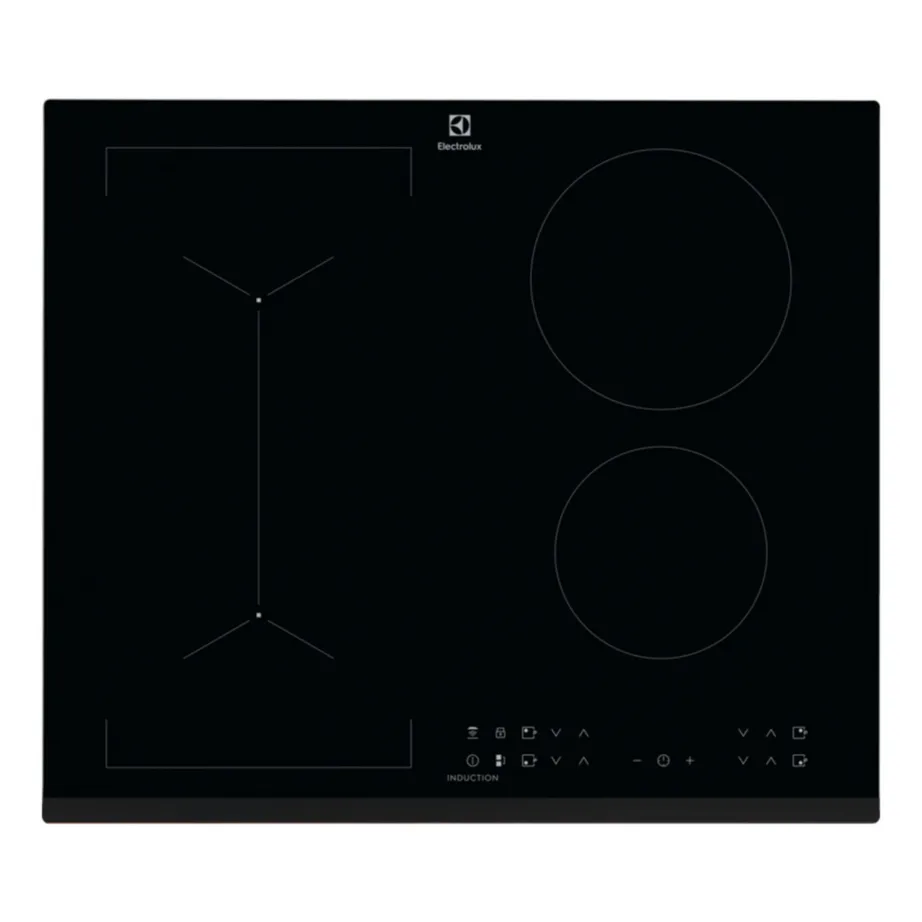60 cm integreeritav induktsioonpliidiplaat Bridge-tsooniga ELECTROLUX LIV63431BK, 4 keeduala, Hob2Hood, PowerBoost, puutetundlik juhtimine, taimer, laste lukk, 7350 W, must