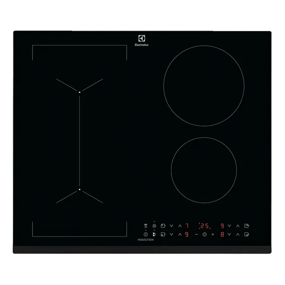 60 cm integreeritav induktsioonpliidiplaat Bridge-tsooniga ELECTROLUX LIV63431BK, 4 keeduala, Hob2Hood, PowerBoost, puutetundlik juhtimine, taimer, laste lukk, 7350 W, must – 3