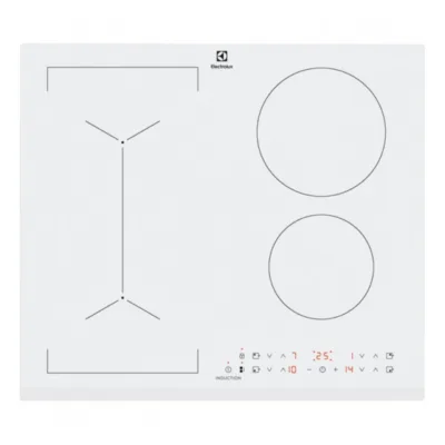 Induktsioonpliidiplaat Bridge-tsooniga ELECTROLUX LIV63431BW, 4 keeduala, 60 cm, 7350 W, puutejuhtimine, valge