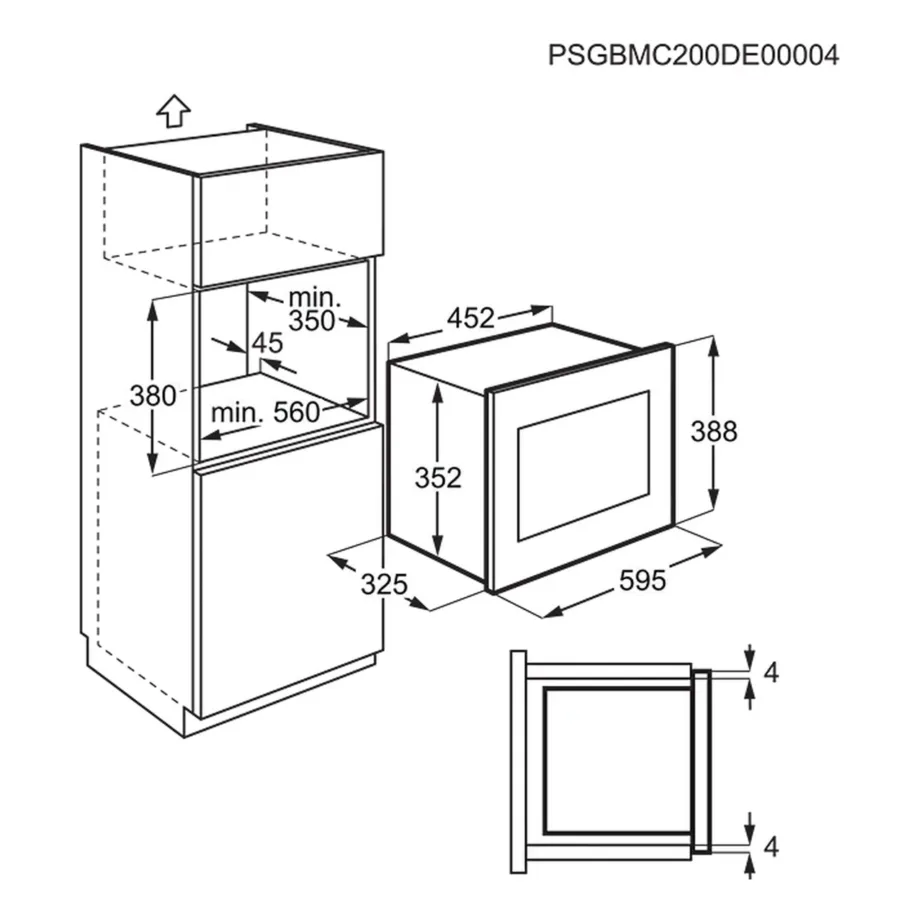 Integreeritav mikrolaineahi ilma grillita Electrolux LMS2203EMK, 20 l, 700 W, elektrooniline juhtimine LCD-ga, roostevabast terasest sisemus, 5 võimsusastet, 8 automaatprogrammi, must – 5