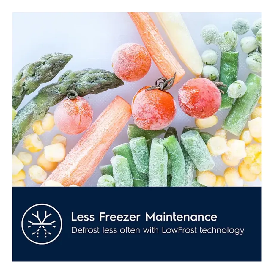 Integreeritav külmik-sügavkülmik ColdSense ja LowFrostiga ELECTROLUX LNS5LE18S, 180×55 cm, 198/73 l, E energiaklass, inverterkompressor, 32 dB, libisevad hinged – 4