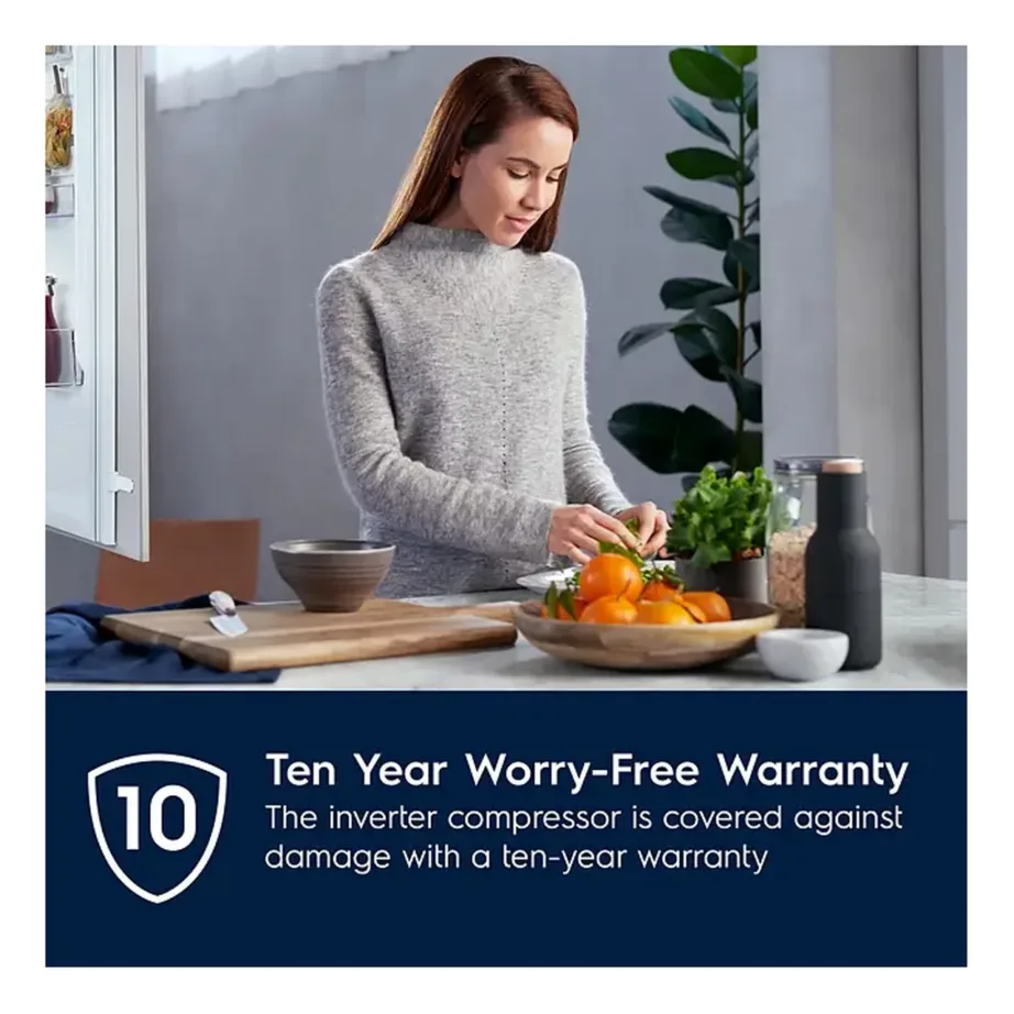 Integreeritav külmik-sügavkülmik ColdSense ja LowFrostiga ELECTROLUX LNS5LE18S, 180×55 cm, 198/73 l, E energiaklass, inverterkompressor, 32 dB, libisevad hinged – 5