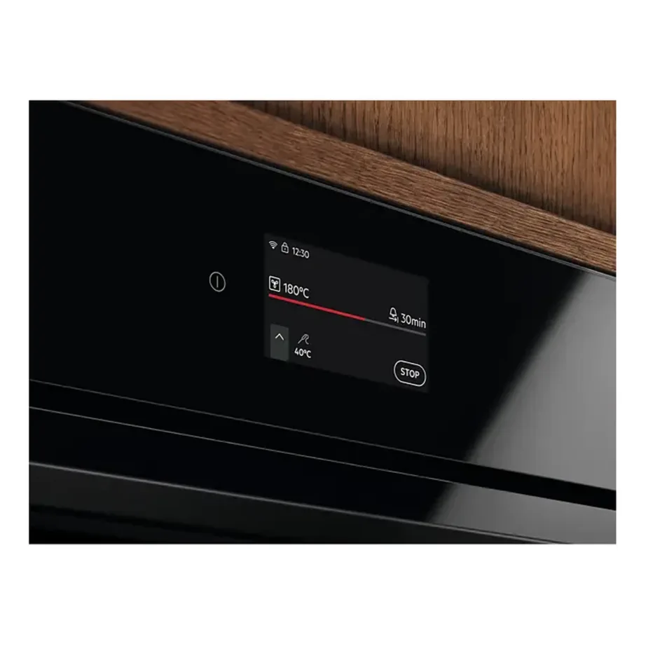 Integreeritav auru- ja pürolüüsiahju Electrolux LOC9P3XZ, 60 cm, 72 l, SteamCrisp, 21 funktsiooni, 75 automaatprogrammi, lihatermomeeter, Wi‑Fi, puutejuhtimine, A++, must klaas – 9