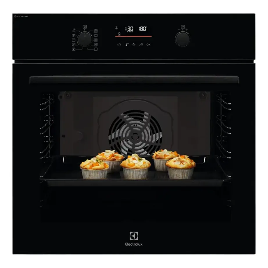 Integreeritav aurufunktsiooniga elektriahi Wi-Fi ja lihatermomeetriga ELECTROLUX LOD6F77WZ, 72 l, SteamBake, A+, 60 cm, must, katalüütiline + Aqua Clean, teleskoopsiinid – 5