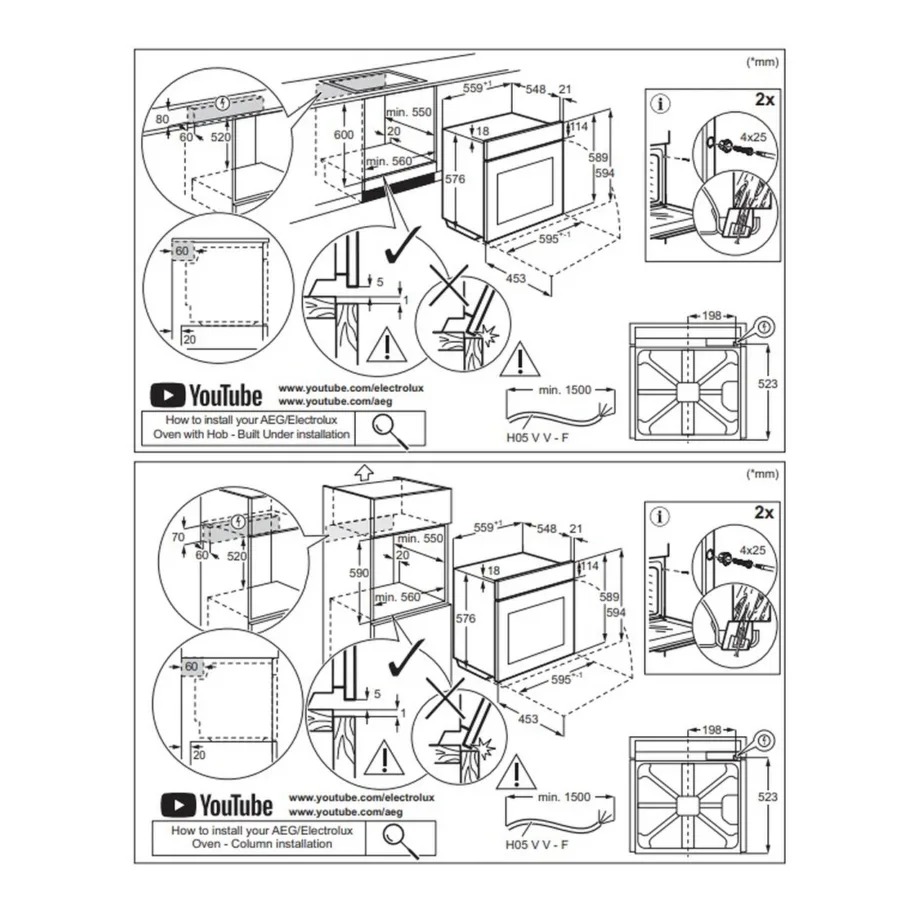 Integreeritav elektriahi MealAssist ja TFT puuteekraaniga ELECTROLUX LOE8F38X, 72 L, A+, konvektsioon, 60 cm, 16 režiimi, 99 automaatprogrammi, Aqua clean + katalüütiline puhastus, roostevaba/must – 2