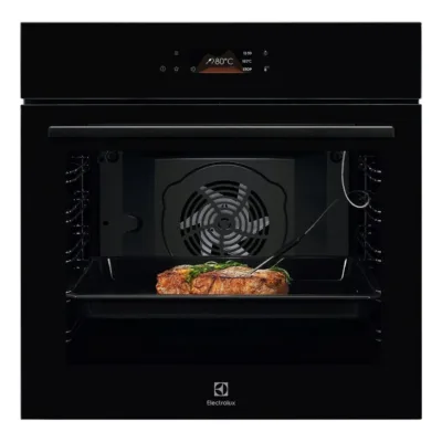 Pürolüütiline integreeritav ahi liha termomeetriga ELECTROLUX LOE8P39Z, 72 l, A+ energiatõhusus, 60 cm, must