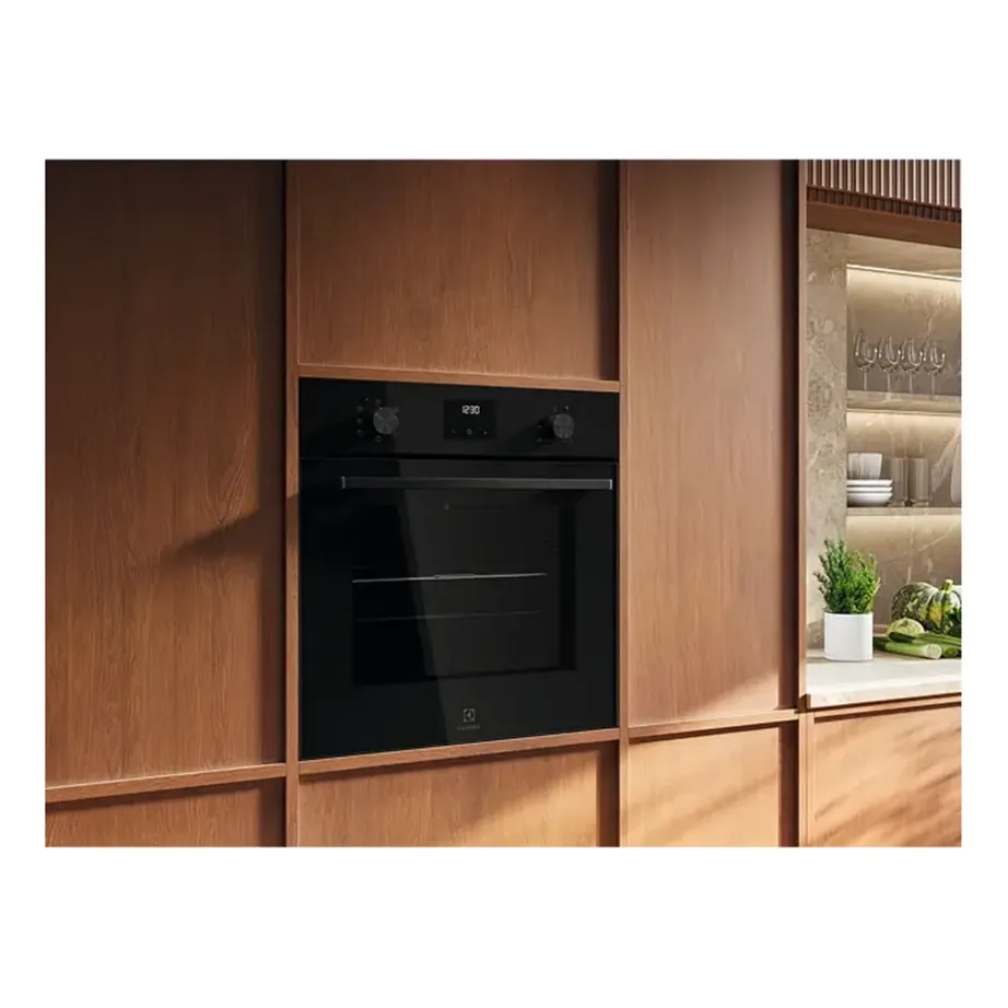 Integreeritav elektriahi AquaClean puhastuse ja konvektsiooniga ELECTROLUX LOF3H10BK, 65 l, A energiaklass, 60 cm, grill, 1-tasandilised teleskoopsiinid, must – 3