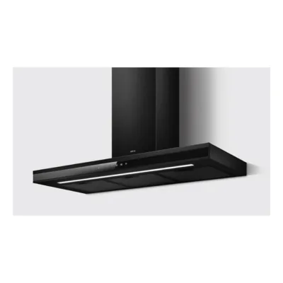 Seinale paigaldatav õhupuhasti LED-valgustuse ja puutejuhtimisega Elica Adéle BL MAT/A/90 GFB, T-kujuline, 90 cm, must