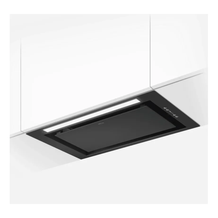 Integreeritav õhupuhasti LED-valgustusega Elica Lane MBL/A/52, 55 cm, must, väljatõmme, 255–650 m³/h, 150 mm toru, energiklass B