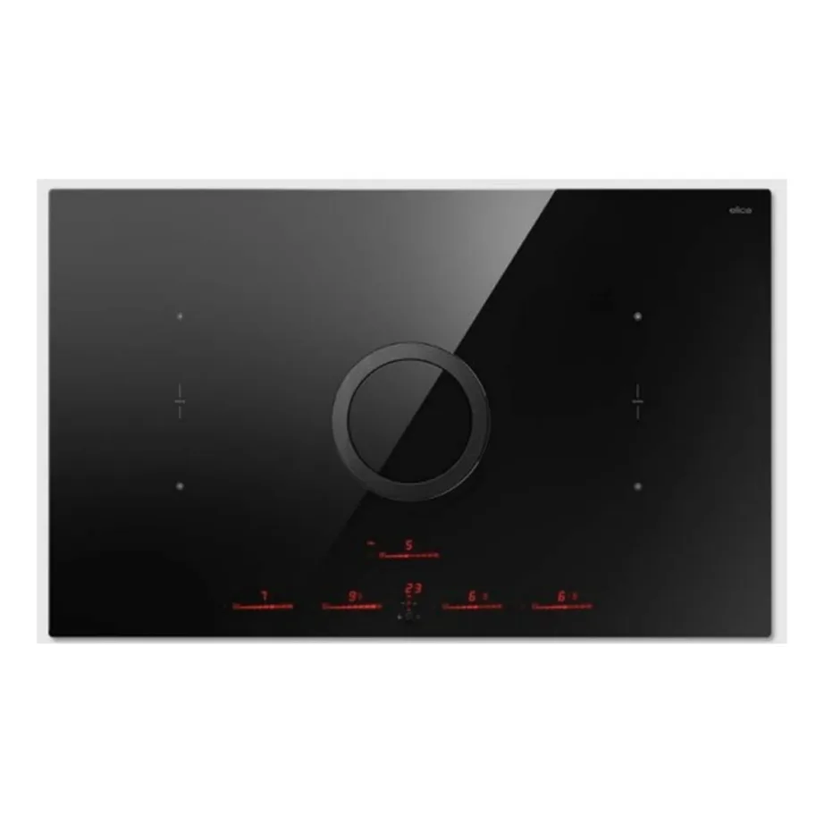 Integreeritav induktsioonpliidiplaat integreeritud õhupuhastiga ELICA NikolaTesla Switch EVO BL/A/83, 83 cm, 4 keeduala, 7200 W, A++ energiaklass, must, õhuvool kuni 620 m³/h