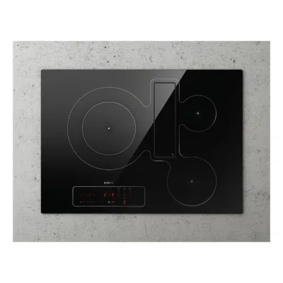 Induktsioonpliidiplaat sisseehitatud õhupuhastiga Elica NikolaTesla Fit 3Z BL/F BO/60, 60 cm, 3 tsooni,