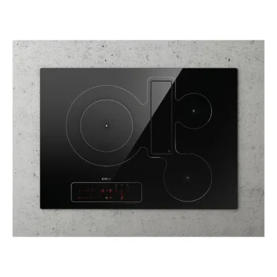 Induktsioonpliidiplaat sisseehitatud väljatõmbeõhupuhastiga Elica NikolaTesla Fit 3Z BL/A/72, 72 cm, 3 tsooni, 7200 W,