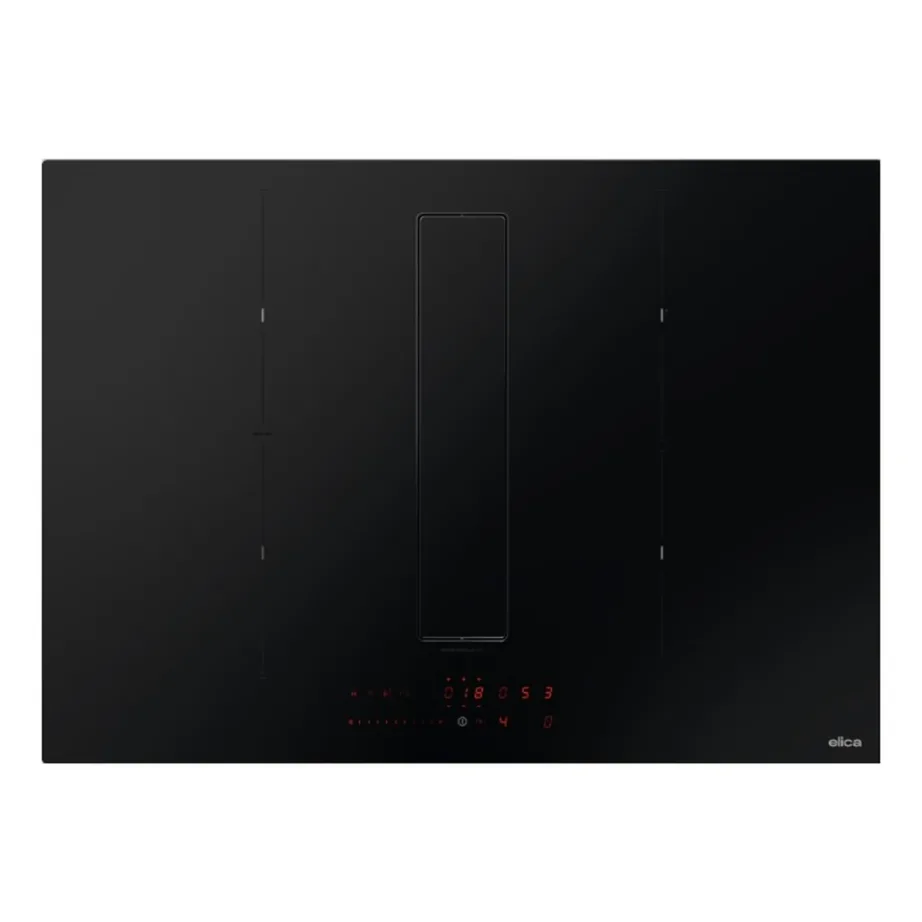 Integreeritav induktsioonpliit koos õhupuhastiga ELICA NikolaTesla Fit RAW BR/A/72, 72 cm, 4 tsooni, 1xBridge, 7200 W, klaaskeraamika, mattmust, ringlus/väljatõmme