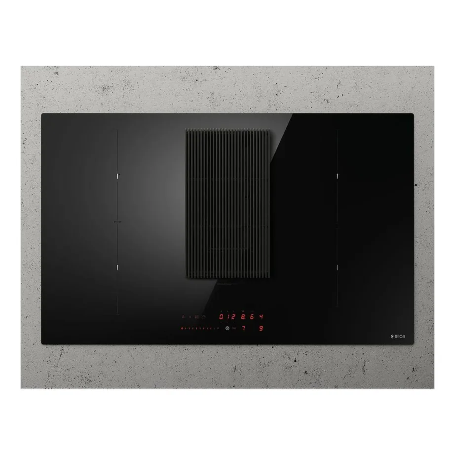 Induktsioonpliidiplaat integreeritud õhupuhastiga ELICA NIKOLATESLA PRIME S+ BL/A/83, 83 cm, 4 tsooni, duct out, 620 m3/h, 7200 W, slider puutejuhtimine, must klaaskeraamika