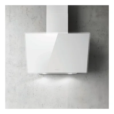 Seinale paigaldatav vertikaalne õhupuhasti 60 cm Elica SHIRE WH/A/60, valge klaas, õhutuskanal 150 mm, puutejuhtimine,