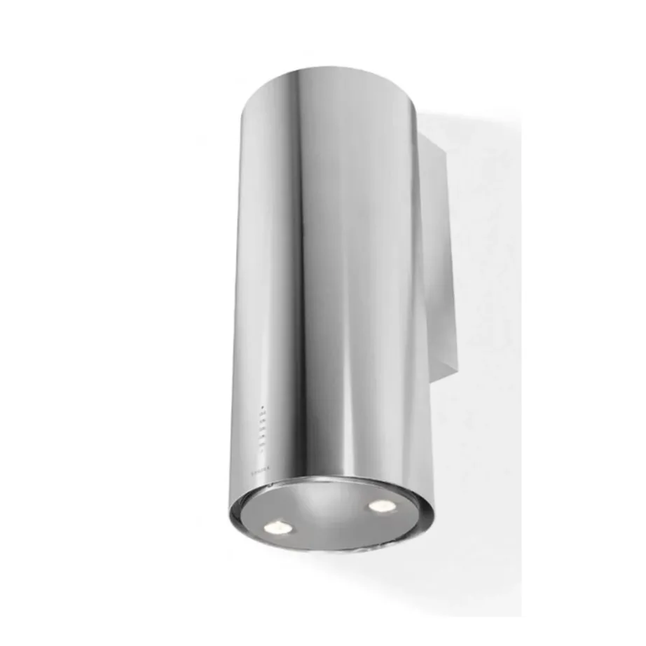 Seinale paigaldatav ümmargune õhupuhasti FABER CYLINDRA/2 EV8 2EL XH890/2, 40 cm, roostevaba, 570 m³/h, booster 660 m³/h, LED valgustus, 150 mm väljatõmme, energiklass B