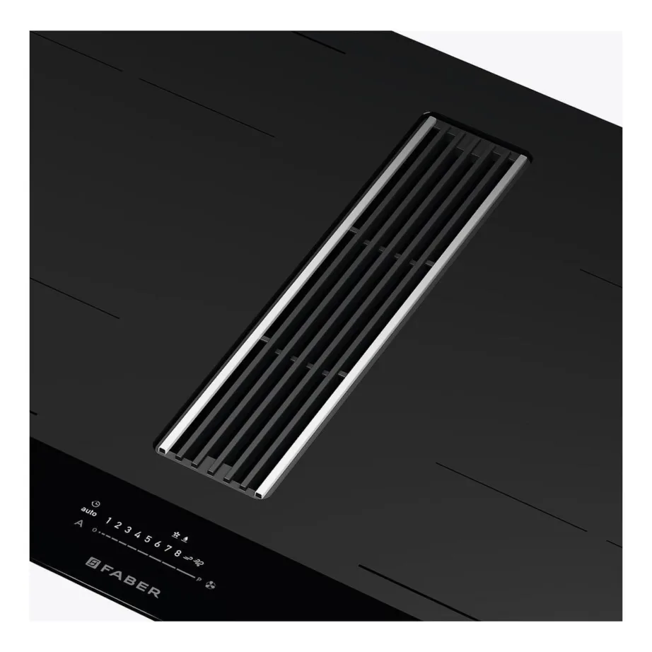 Induktsioonpliit õhupuhastiga 90 cm FABER GALILEO STRIPES F830, 4 tsooni, recirkulatsioon, söefilter, A+ energiaklass, must, puutetundlik liugjuhtimine – 3
