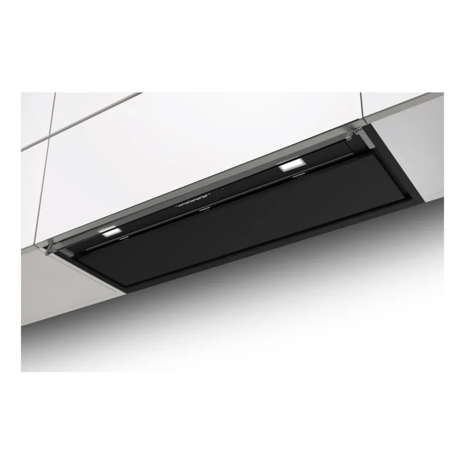 Integreeritav õhupuhasti perimeertõmbega FABER IN-NOVA PREMIUM BK M A60/2, 60 cm, A-kl, kuni 570 m³/h, elektrooniline juhtimine, LED valgustus, must roostevaba teras/klaas, õhu väljatõmme 150 mm