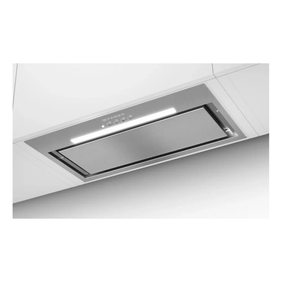 Integreeritav köögikubu roostevabast terasest FABER INKA LUX EVO X A52, 60 cm, duct out, perimeertõmme, LED-valgustus, kuni 620 m³/h, energia klass B, ø150 mm