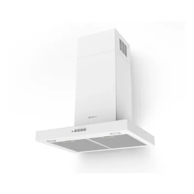 Seinale paigaldatav T-kujuline õhupuhasti FABER STILO COMFORT WH MATT A60/2, 60 cm, valge, LED valgustus, kuni 610