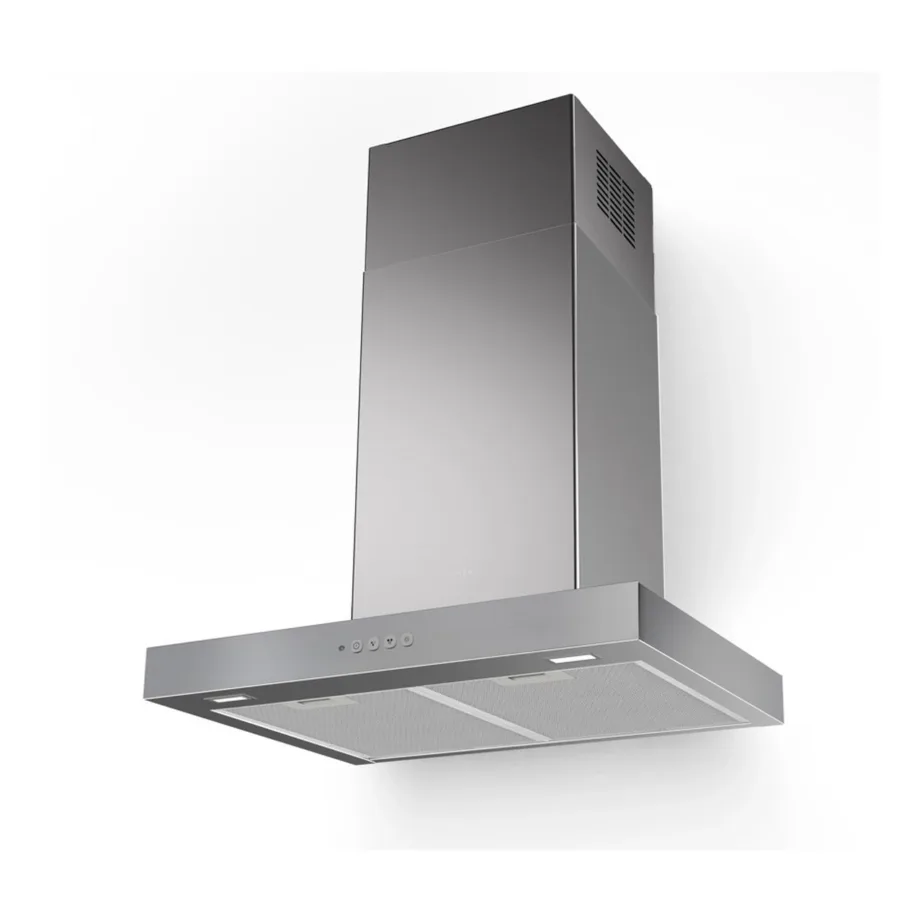 Seinakubu roostevabast terasest 60 cm FABER STILO COMFORT X A60/2, T-kujuline, väljatõmme, 290–710 m³/h, kuni 69 dB, LED-valgustus, elektrooniline juhtimine, Ø150 mm