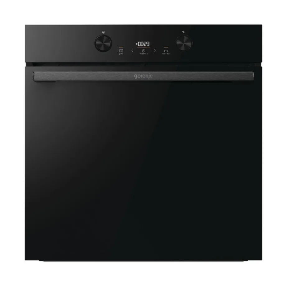 Integreeritav elektriahi AquaClean puhastusega Gorenje BOS6737E05DBG, 77 l, A-klassis, must klaasuks, 60 cm, konvektsioon, 10 funktsiooni, 92 automaatprogrammi, teleskoopsiinid