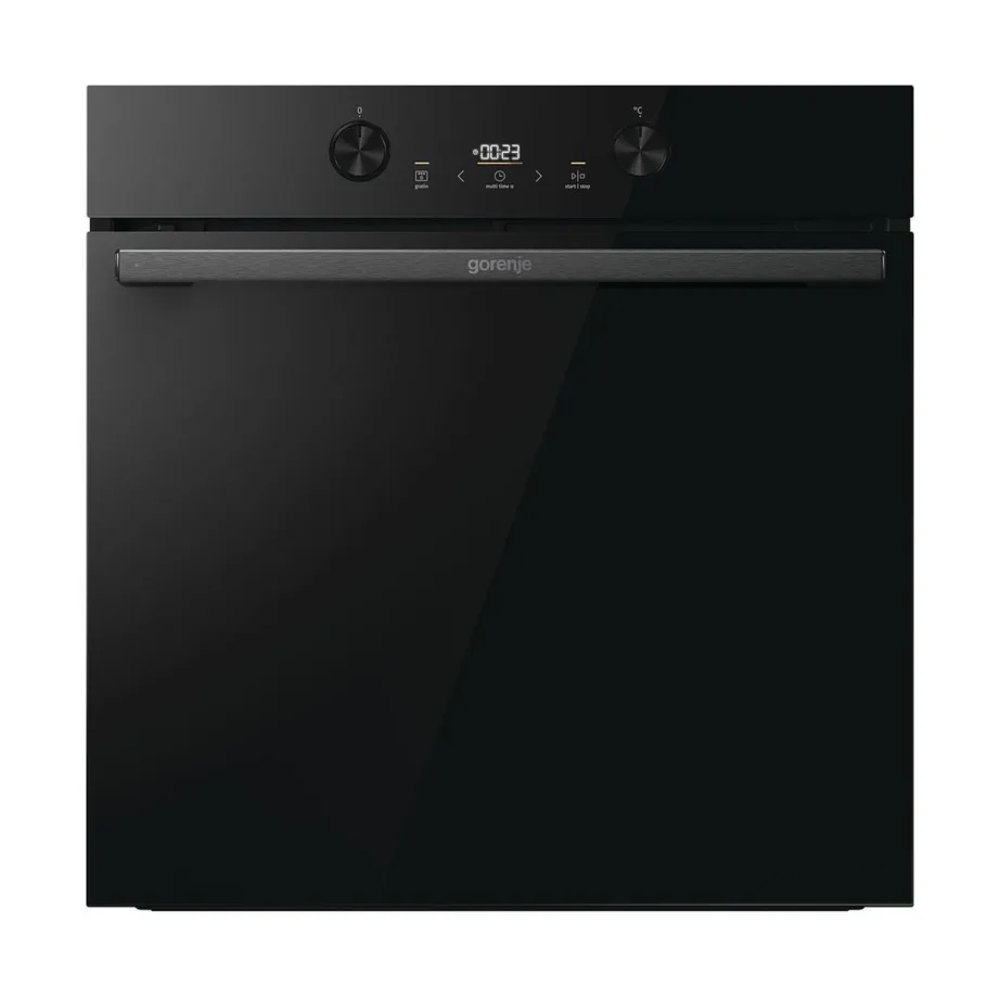 Pürolüüsiga integreeritav ahi Gorenje BPS6737E04DBG, 77 l, A+, elektriline, must täisklaasuks, 60 cm