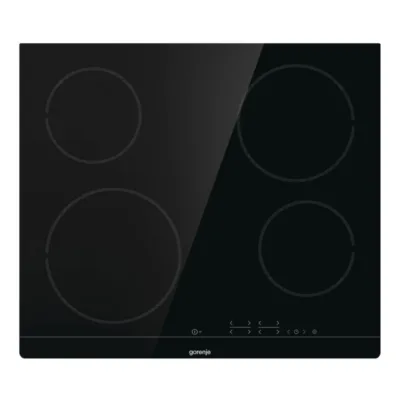 Klaaskeraamiline elektriline pliidiplaat 60 cm Gorenje ECT641BSC, 4 keedutsooni, puutetundlik juhtimine, taimer,