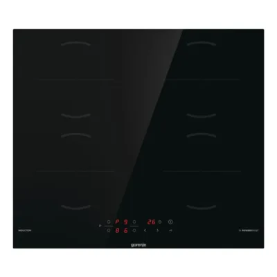 60 cm integreeritav induktsioonpliidiplaat Gorenje GI6401BSCE, 4 keeduvälja, 7 kW, must klaaskeraamika, puutetundlik