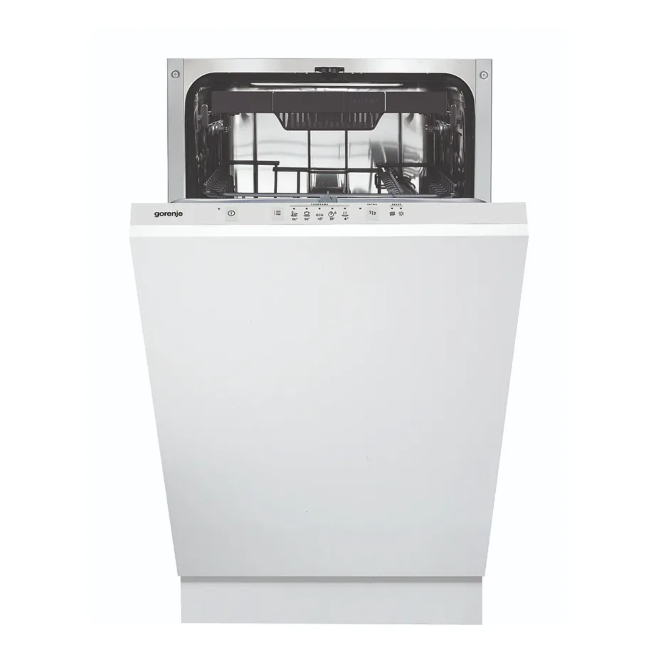 45 cm täisintegreeritav nõudepesumasin Gorenje GV520E10S, 11 komplekti, energiaklass E, 47 dB, 5 programmi, roostevaba sisemus, invertermootor