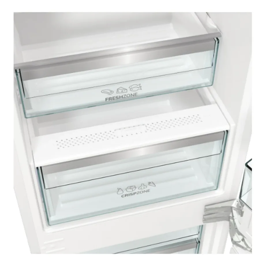 Integreeritav No Frost külmik-sügavkülmik Wi-Fi ja AdaptTechiga Gorenje NRKI517E82WF, 60 cm, 177 cm, inverterkompressor, 176/76 L, LED-valgustus, 35 dB, uks-uksele paigaldus – 3